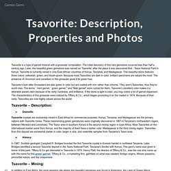 Tsavorite: Description, Properties and Photos