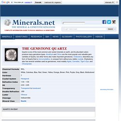 Quartz: The gemstone Quartz information and pictures