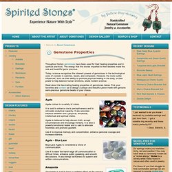 Gemstone Properties » Spirited Stones