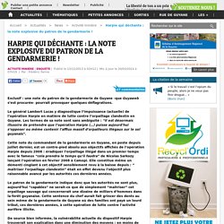 Harpie qui déchante : la note explosive du patron de la gendarmerie !
