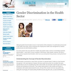 Gender Discrimination in the Health Sector