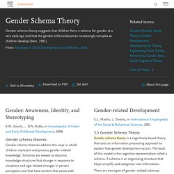 Gender Schema Theory - an overview