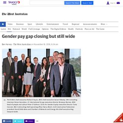 Gender pay gap closing but still wide