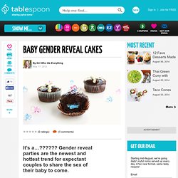 Baby Gender Reveal Cupcakes