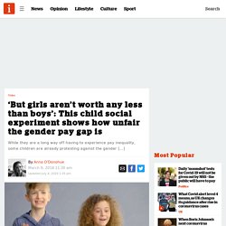 Gender pay gap: This child social experiment shows how unfair it is