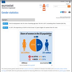 Gender statistics - Statistics Explained