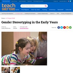 Gender Stereotyping in the Early Years
