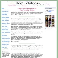 Gene Hill Dog Quotes