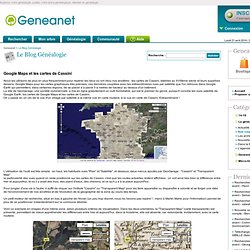 Google Maps et les cartes de Cassini