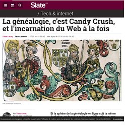 La généalogie, c’est Candy Crush, et l'incarnation du Web à la fois