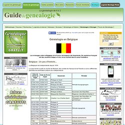 Généalogie : Guide et méthode, logiciel de généalogie et archives, la généalogie de A à Z