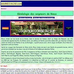 Généalogie des seigneurs de Rieux (Bretagne)