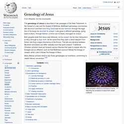 Genealogy of Jesus