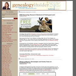 Genealogy Insider