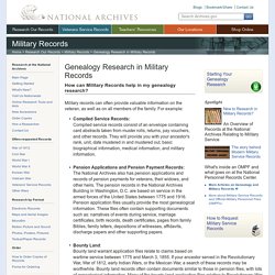 Genealogy Research in Military Records