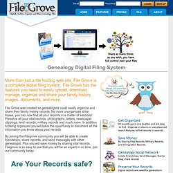 File Grove - Secure Genealogy File Storage & Sharing