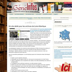 Un site dédié pour les archives de Loire-Atlantique
