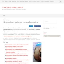 Generadores online de material educativo