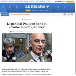 Le général Philippe Rondot, «maître espion», est mort