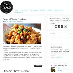 General Tsaos Chicken (Food and Whine)