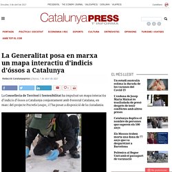 La Generalitat posa en marxa un mapa interactiu d'indicis d'óssos a Catalunya