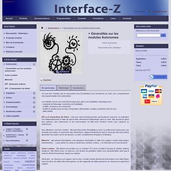 Généralités sur les interfaces autonomes - sans ordinateur Interface-Z