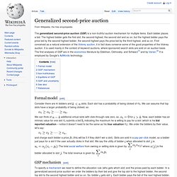 Généralisé aux enchères au second prix - Wikipedia, l'encyclopédie libre