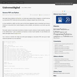 Universo Digital » Generar PDF con Python