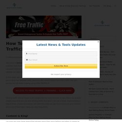 How To Generate Massive Free Traffic! - Online Business Training