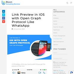 Generate Link Preview in IOS with OGP as Shown in WhatsApp