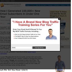 How I Got 100,000+ New Email Subscribers In Under One Year