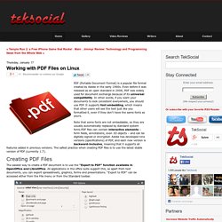 Working with PDF Files on Linux