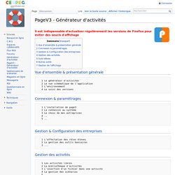 PageV3 - Générateur d'activités - Applications