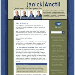 Janick Anctil générateur d’idées payantes, consultant, marketing, stratégies de commercialisation » Mes services