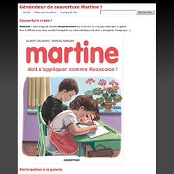 Générateur de couverture Martine !