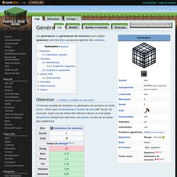 Générateur – Le Minecraft Wiki officiel