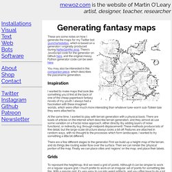 Generating fantasy maps