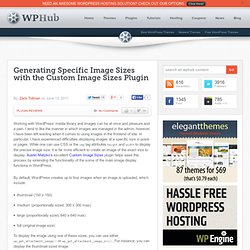 Generating Specific Image Sizes with the Custom Image Sizes Plugin