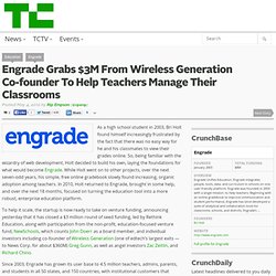 Engrade Grabs $3M From Wireless Generation Co-founder To Help Teachers Manage Their Classrooms