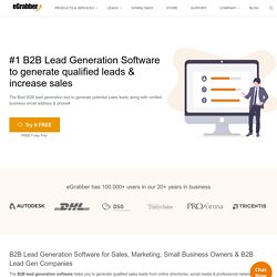 Tool to Generate Qualified Sales Leads & Increase Sales Conversions
