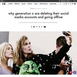 why generation z are deleting their social media accounts and going offline