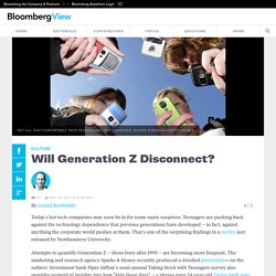 Will Generation Z Disconnect?