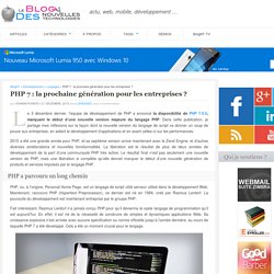 PHP 7 : la prochaine génération pour les entreprises