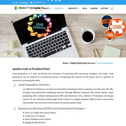 Online Lead generation and lead management Services Company in Pune India:Allentics