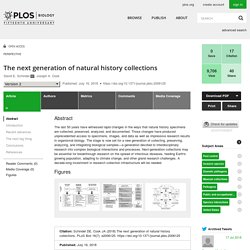 The next generation of natural history collections