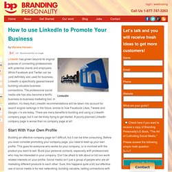 How to use LinkedIn to Promote Your Business