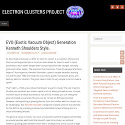 EVO (Exotic Vacuum Object) Generation Kenneth Shoulders Style. – Electron Clusters Project