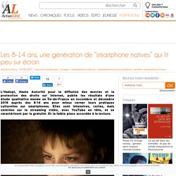 Les 8-14 ans, une génération de “smartphone natives” qui lit peu sur écran