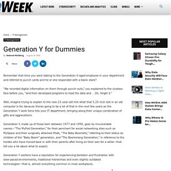 Generation Y for Dummies