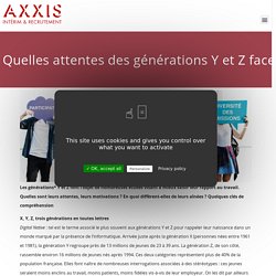 Quelles attentes des générations Y et Z face au travail ? - AXXIS Intérim et Recrutement